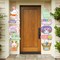Easter Rainbow Party-Decorations Front-Porch Door Hanger-Decor - 2pcs Spring Bunny Egg Happy Easter Paper Signs Banners, Home Office Classroom Baby Shower Hanging Garland Supplies Burgleda